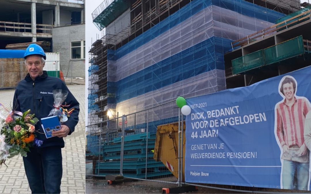 Dick van den Brandhof na 44 jaar Pleijsier Bouw met pensioen