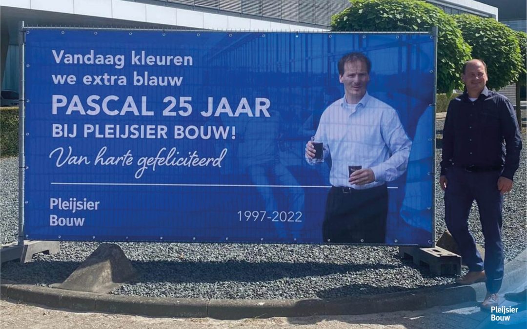 Pascal 25 jaar bij Pleijsier Bouw