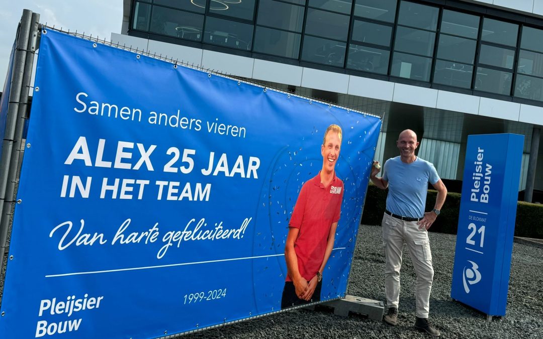 Alex 25 jaar in het team!