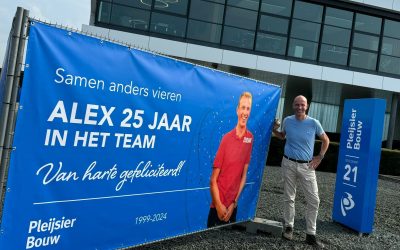 Alex 25 jaar in het team!