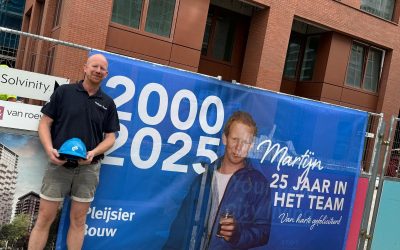 Martijn 25 jaar in het team!
